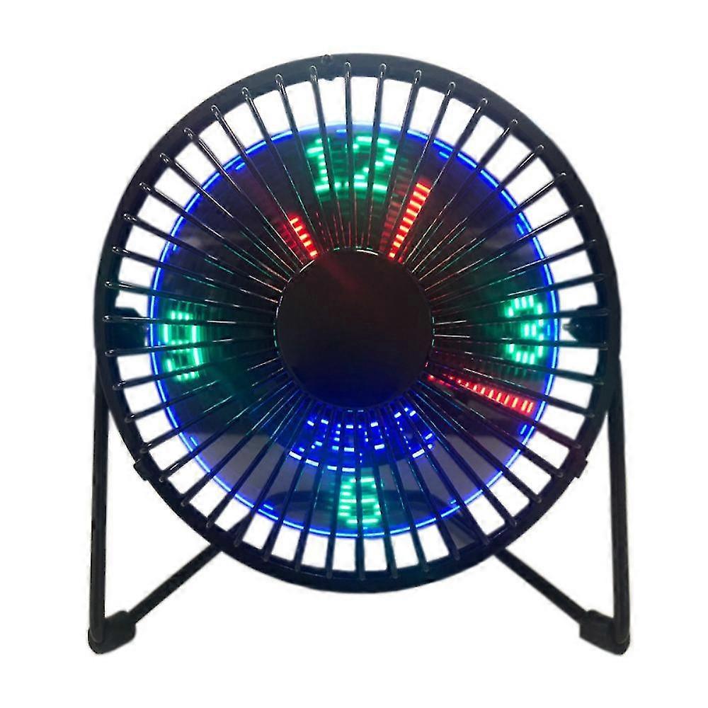 Usb Led Clock Mini Fan Cooling Fans