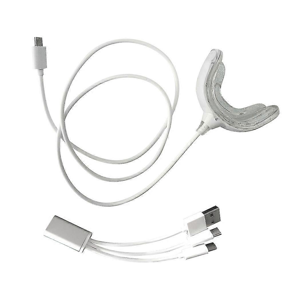 Tooth White Kit Led Light Teeth Whitener For Iphone, Android,usb Safe Whitening