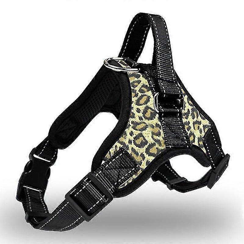 Pet Dog Leash Traction Chest Harness Drag Explosion-proof Leopard-s Aespa