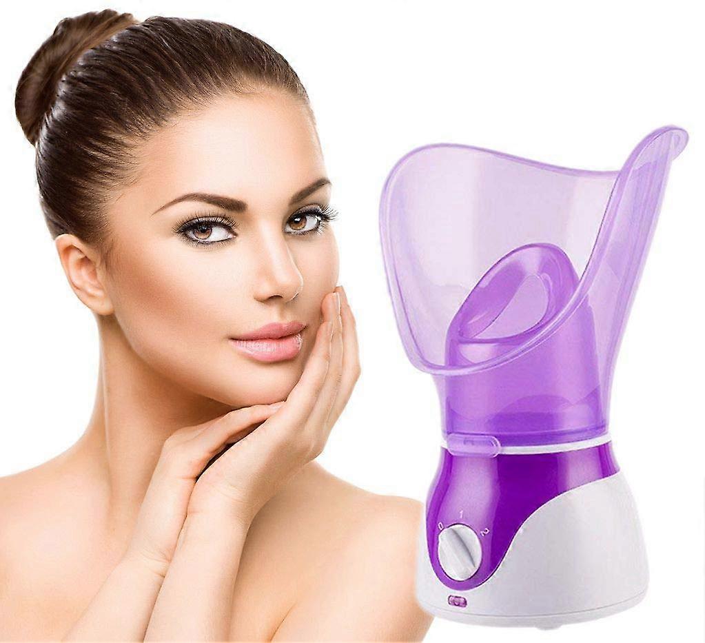 Facial Steamer,Professional Spa Home Facial Steamer Sauna Pores Cleanse-BPA Free Warm Mist Moisturizing Humidifier EU Plug