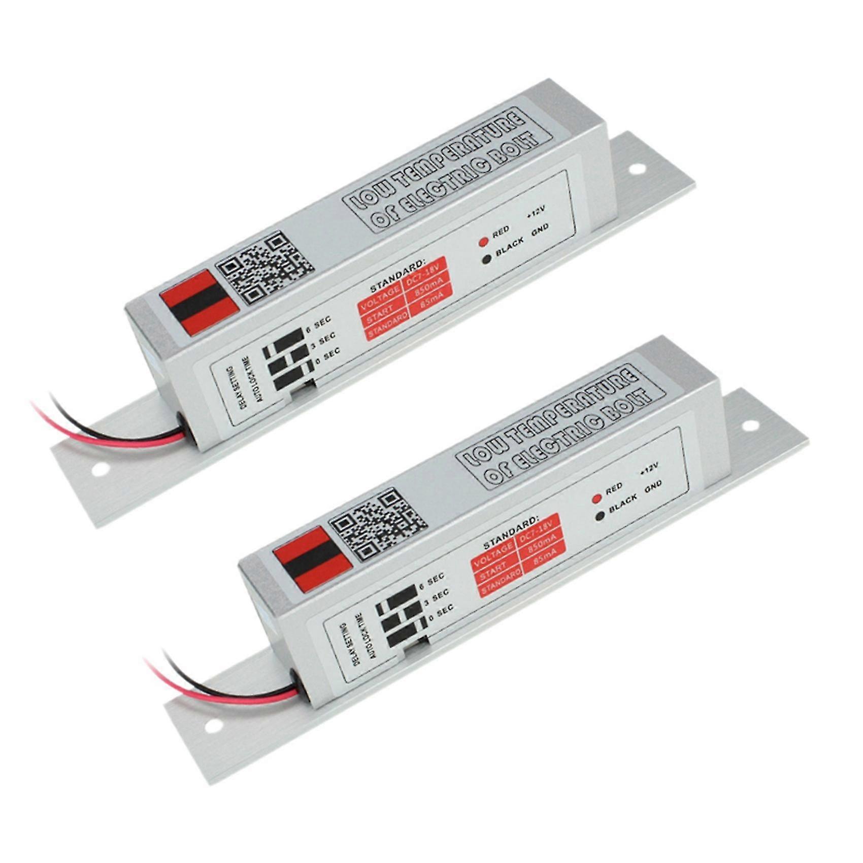 2x Electric Bolt Lock Deadbolt Drop Bolt Nc Mode Door Lock