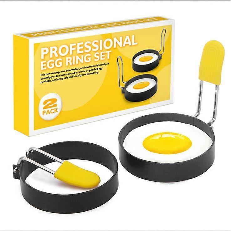 Egg Ring 2Pack Egg Ring with Anti-scald Handle