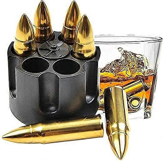 Gifts Whiskey Stone Reusable Ice Cubes 6PCS Stainless Steel Reusable Ice Cu