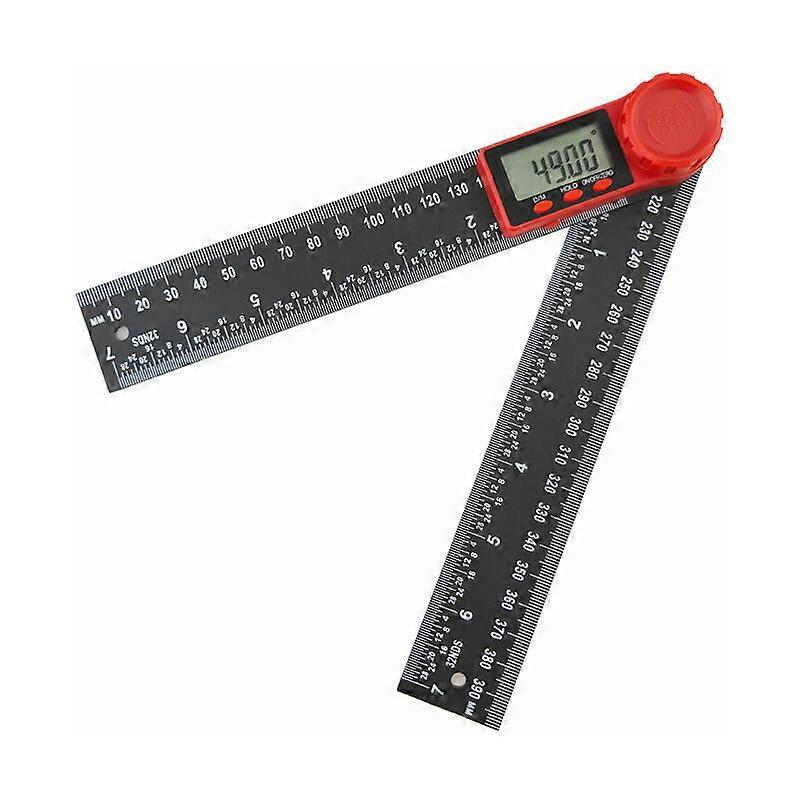 Digital Angle Protractor, 2 in 1 Digital Protractor, Large LCD Display Ruler Measuring Tool, 360 Electronic Goniometer, Used for DIY, Craft, B Work
