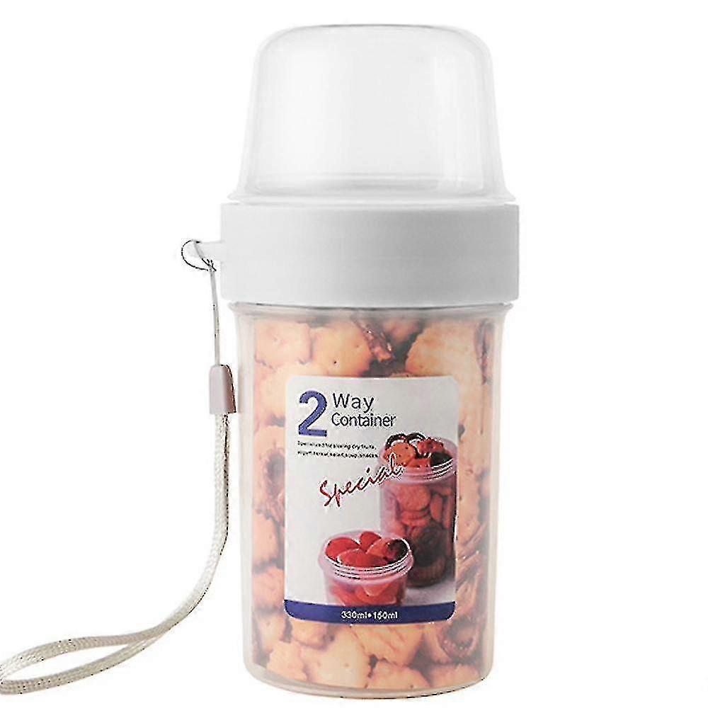 Breakfast On The Go Cupsyogurt Portable Cups Large Capacity Sealed Double Layer Food Container With Cereal Oatmeal Or Fruit Container