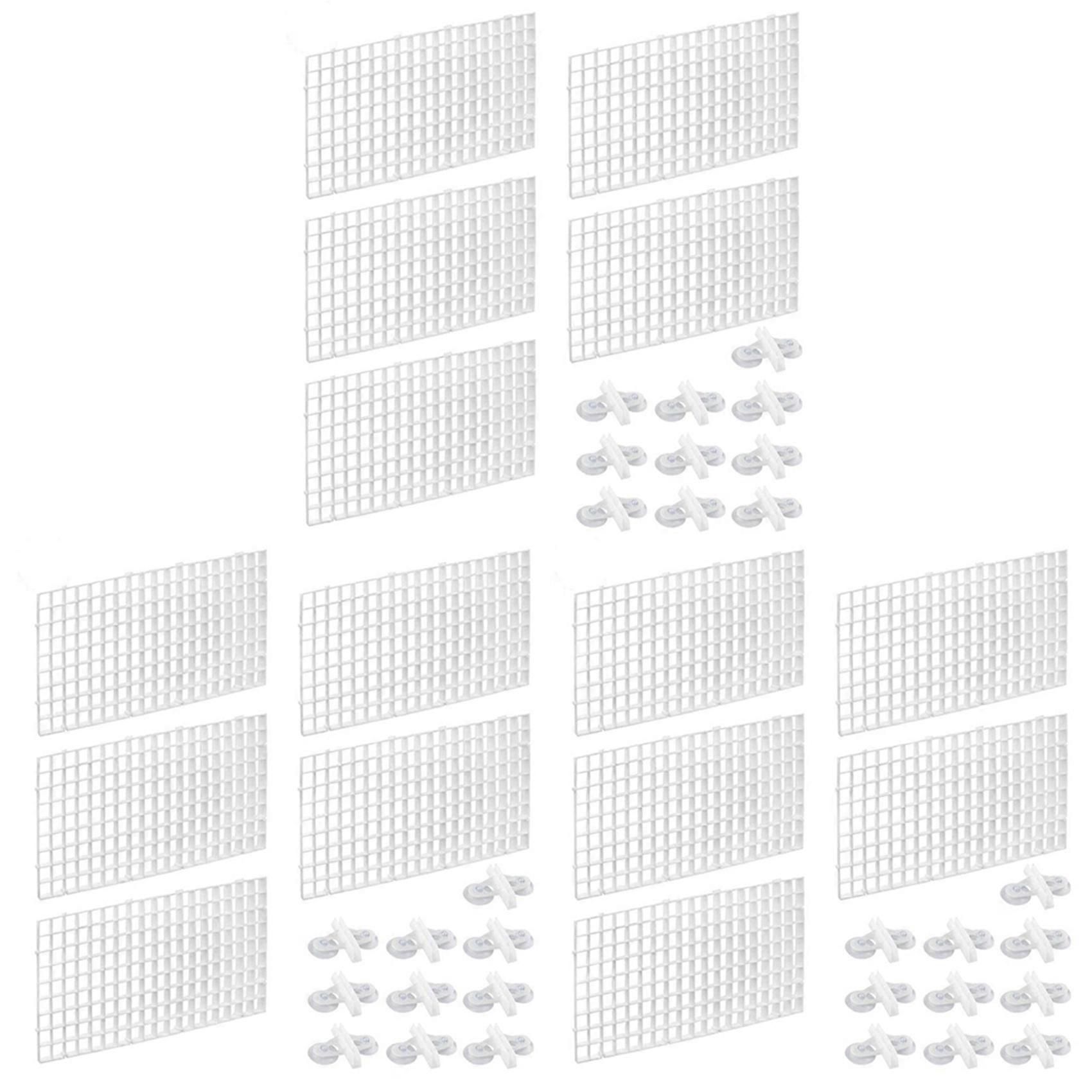 30PCS Aquarium Divider Fish Tank Divider Filter Grids Separation Grid Tray Isolation Board Grid wit