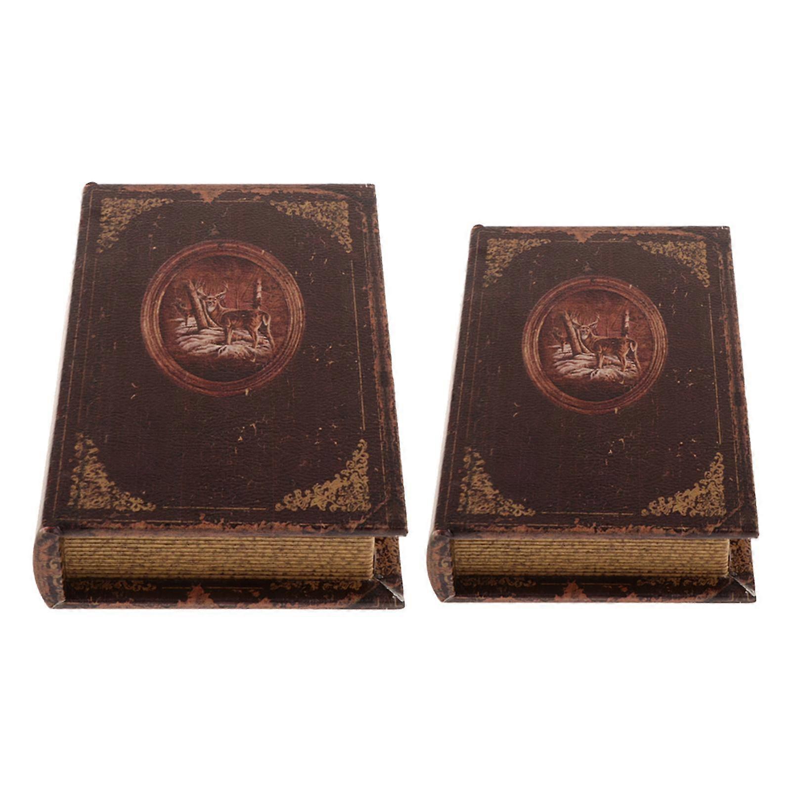 2pcs Study Room Simulation Book Ornaments Books