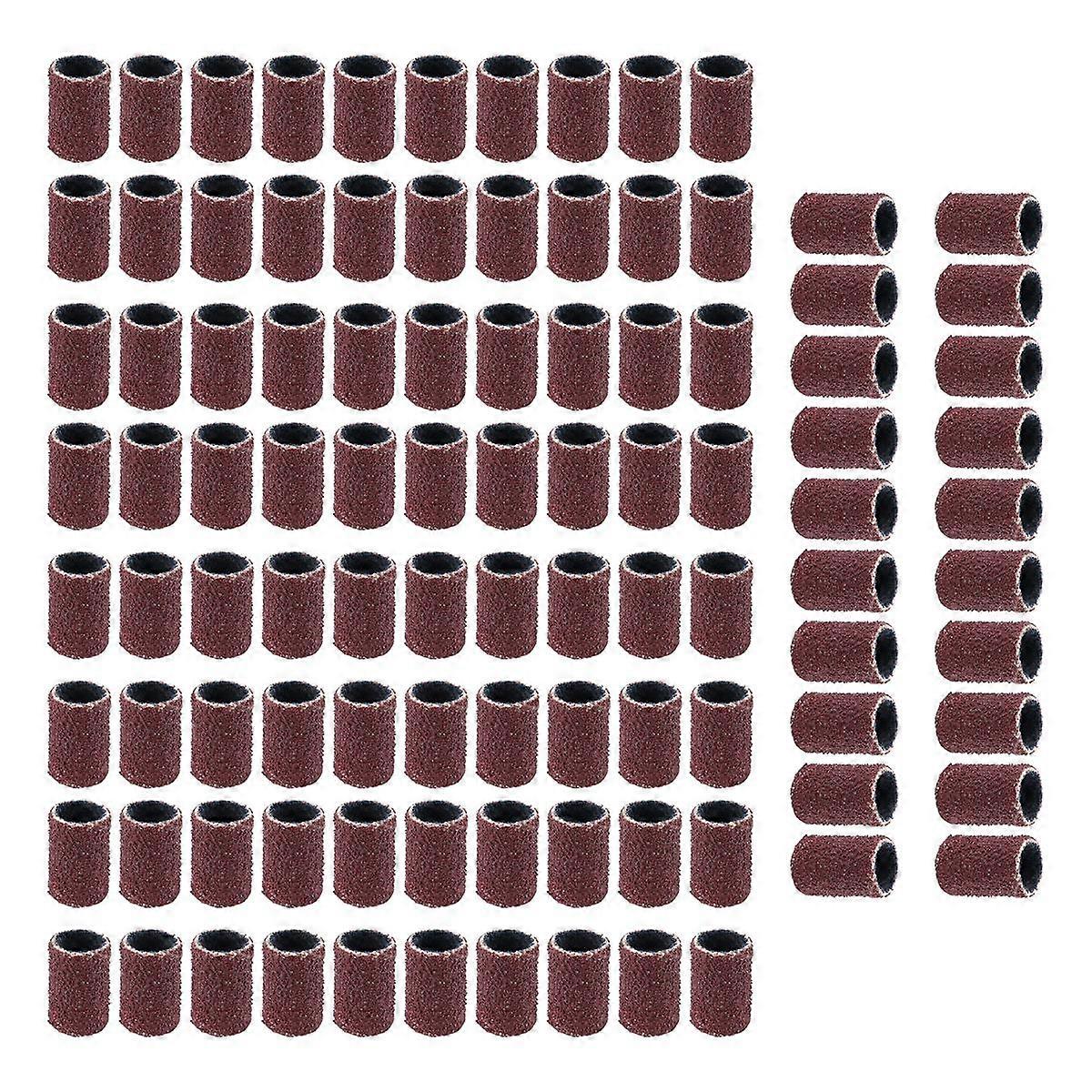 100 PCS Perceuse À Ongles Bande De Ponçage Machine De Remplacement Bits Pédicure (80)