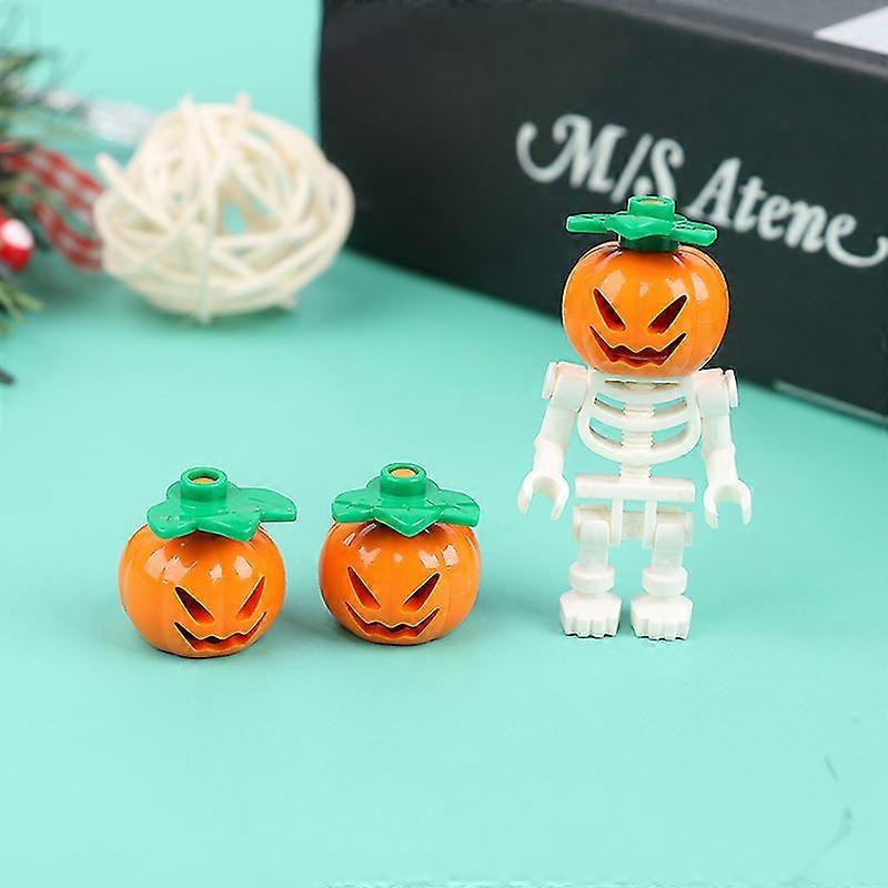 Halloween Pumpkin Ghost Pumpkin Skeleton Assembly Action Figure Block Toy