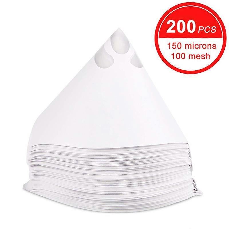 200PCS Paper Paint Filter Disposable Paint Filter Mesh Filter Cone Filter Funnel For Car Spray Gun Filter