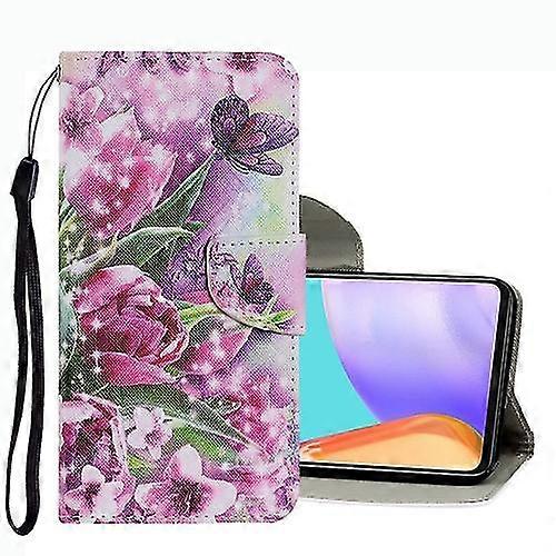 Compatible with Samsung Galaxy A33 Coloured Drawing Pattern Leather Phone Case