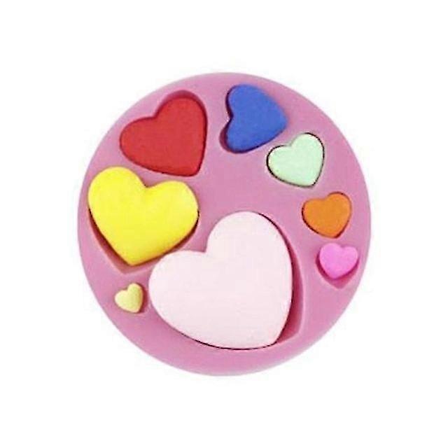 Love Heart Shape Silicone Fudge Chocolate Mold