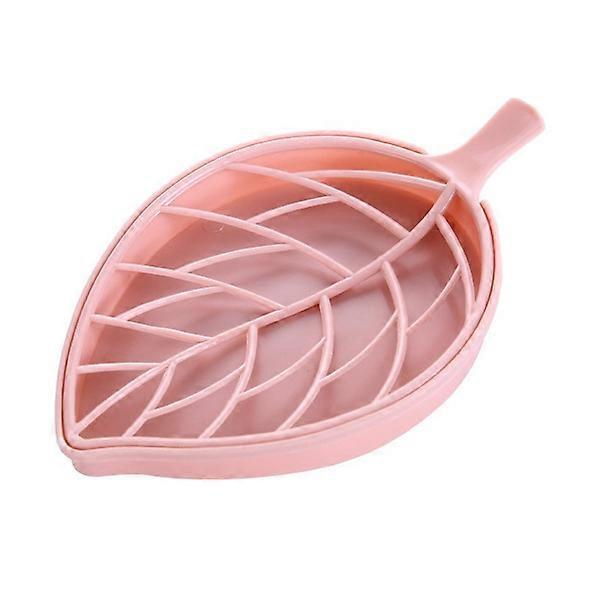 Leaf soap holder, plastic drain soap box, bathroom kitchen counter soap box
