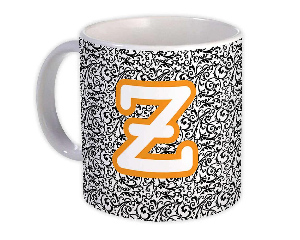 Presentmugg: Monogram Letter Z Alphabet
