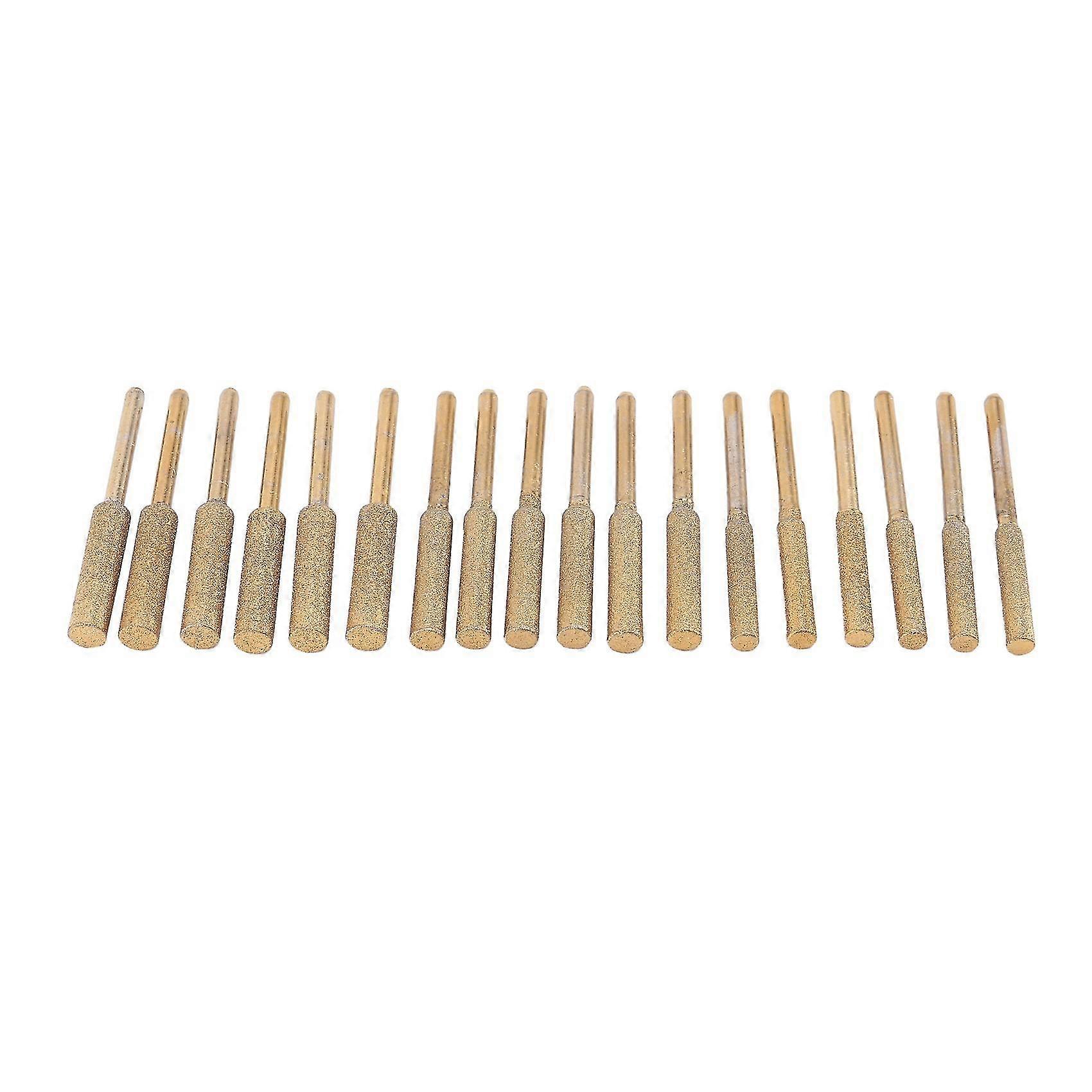 18pcs High Hardness Diamond Chainsaw Sharpener- Titanium Plated Burr Stone File,diamond Sharpening Zekai