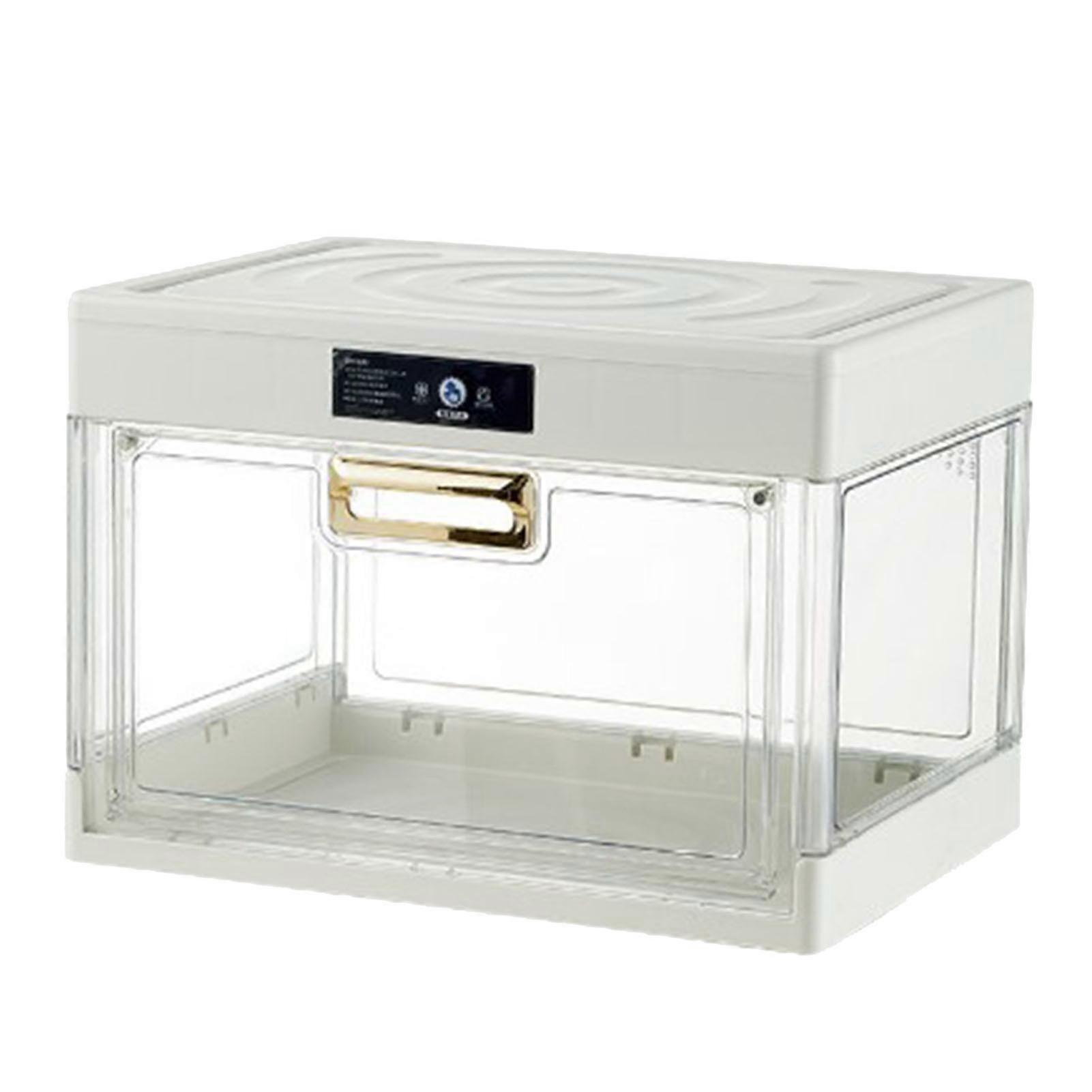 Foldable Cup Storage Rack Dust-proof Water Cup Storage Box with Lid Household Disinfected Air-Dried Coffee Glass Cup Holder UV 15.0x10.8x10.6in