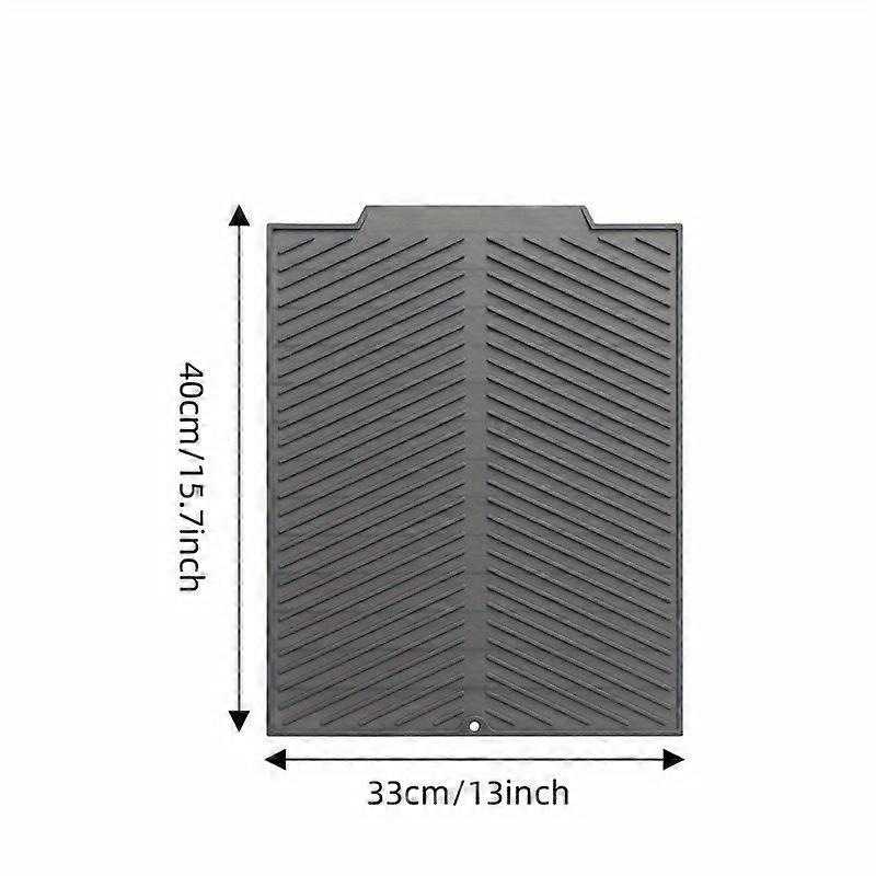 1pc Silicone Draining Board Mat, Folding Draining Mat, Large Drain Pad Drainer Mat Heat Resistant Pot Mat Dishwasher Safe Trivet Mat For Restaurant Fo