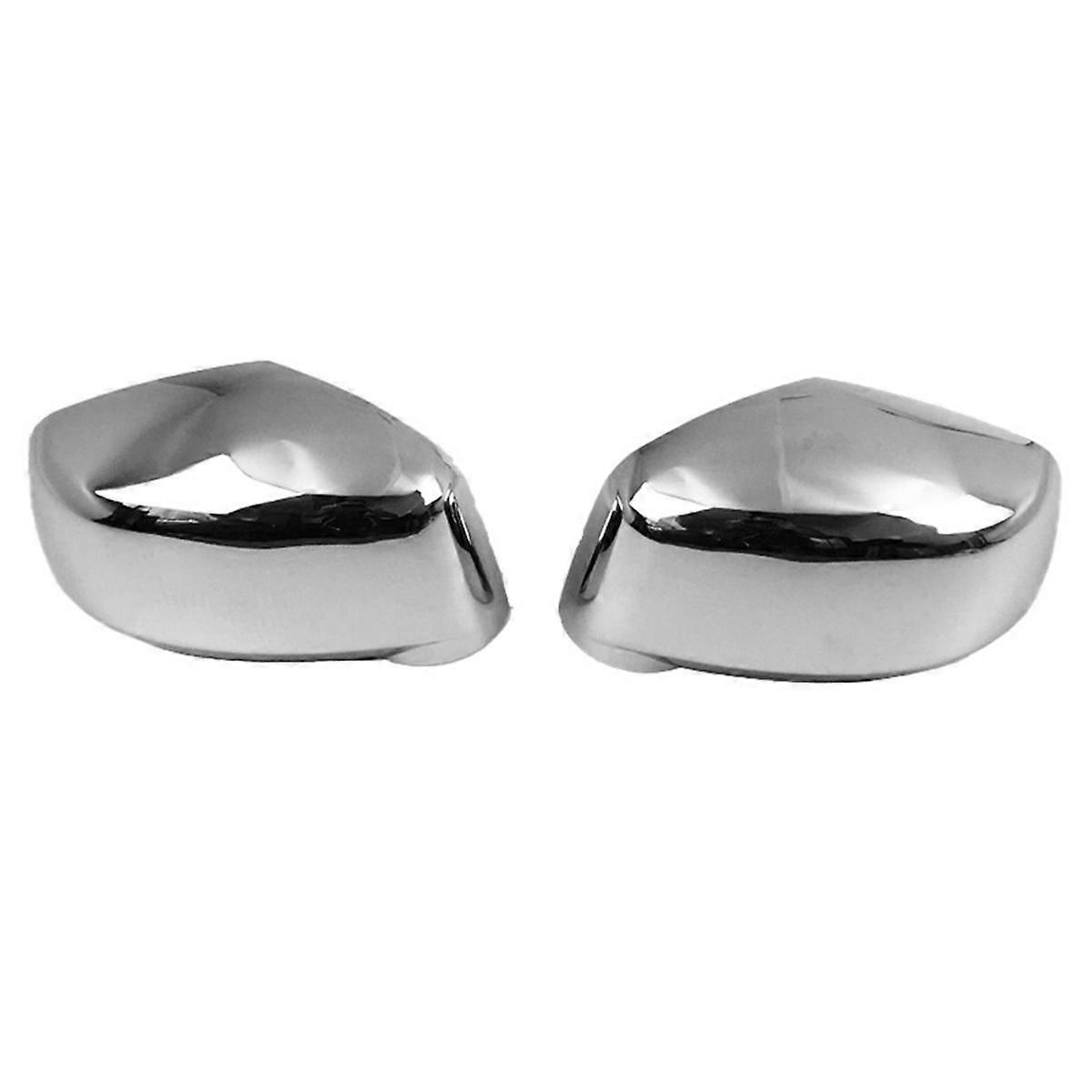 1Pair Car Chrome Rearview Mirror Cover Shell for TIIDA 2005-2010 Exterior Side Door Reverse Mirror