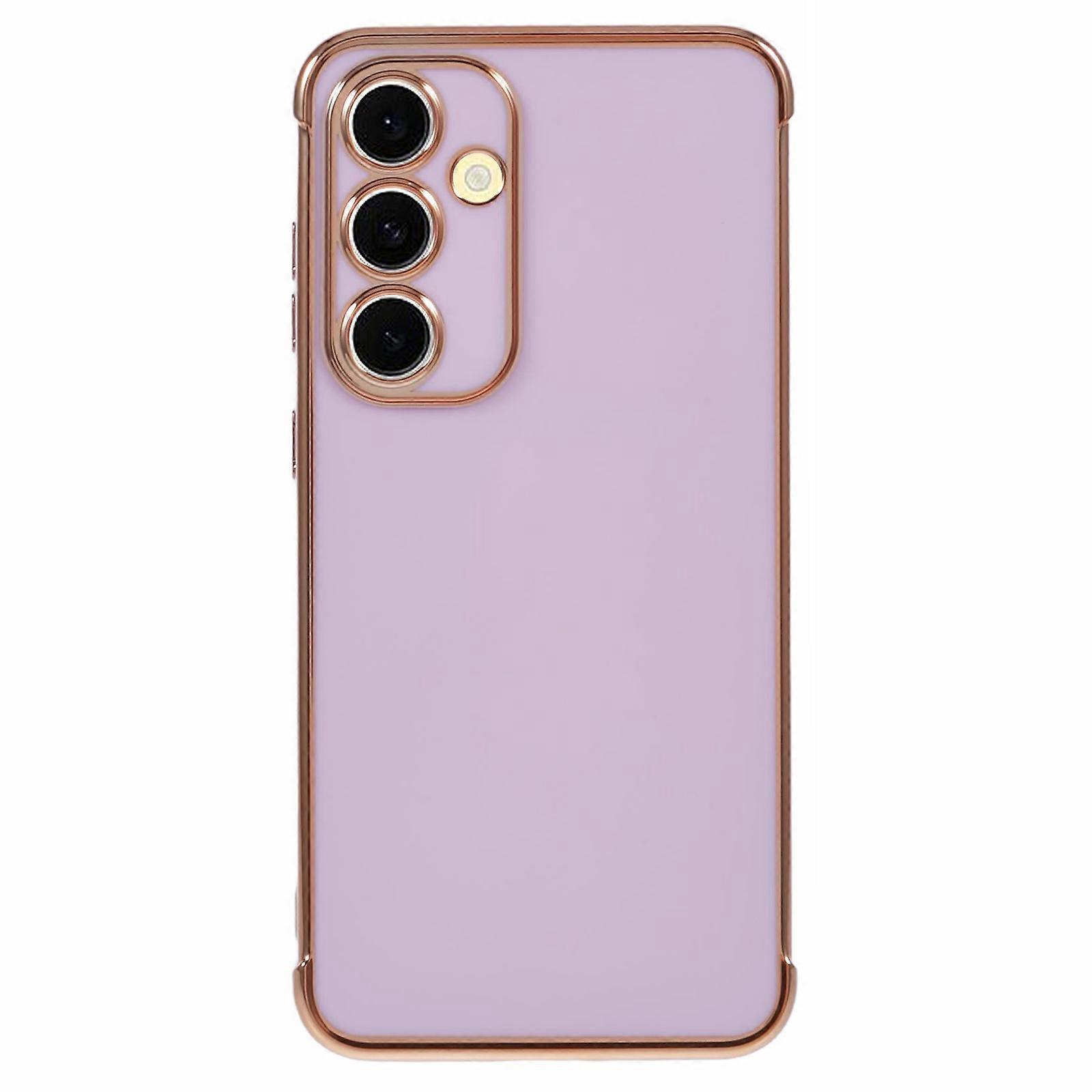 For Samsung Galaxy S24 Plus Case Electroplated Frame TPU Soft Phone Cover