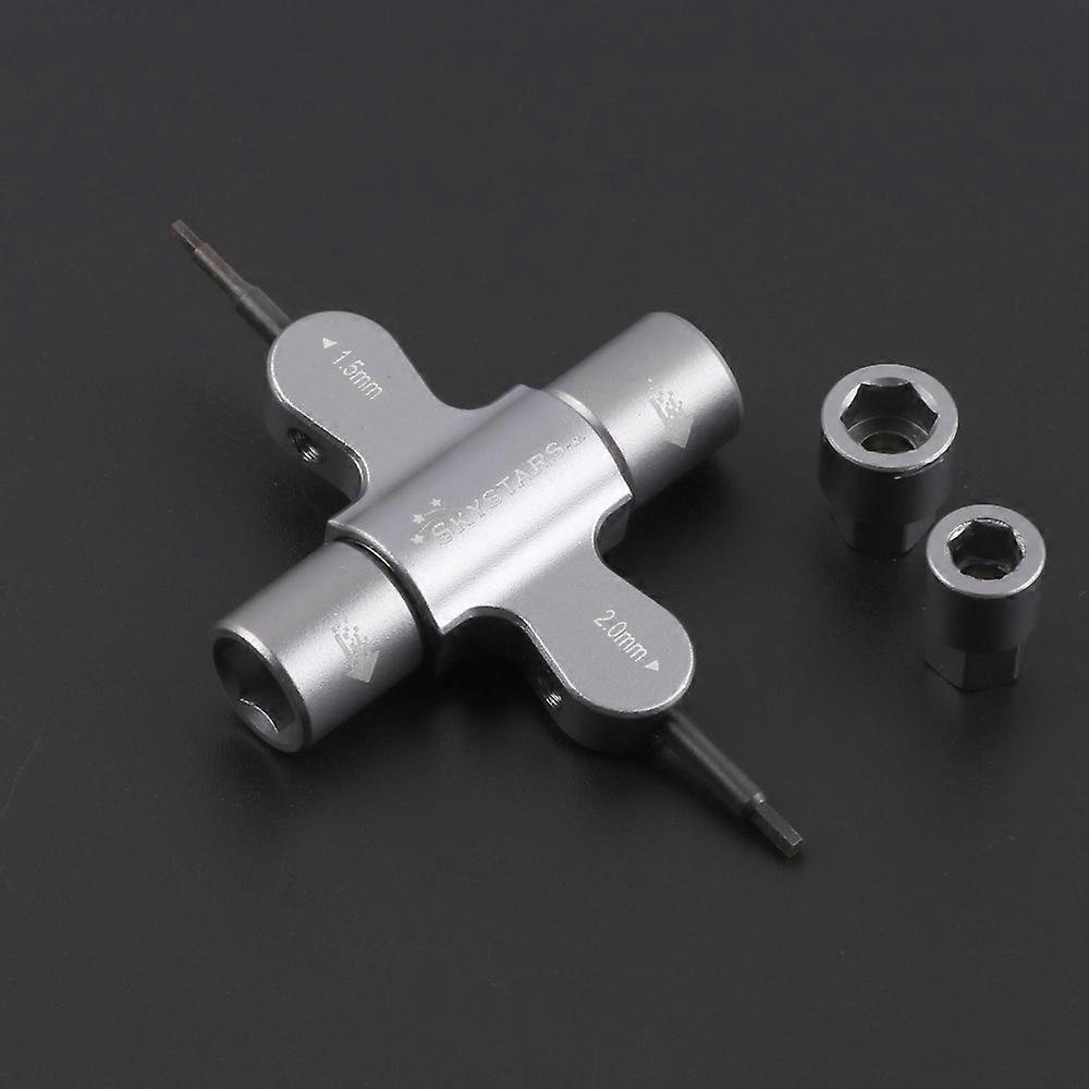 Skystars Quad M5 Wrench 1.5mm/2mm screwdriver with Built in One Way Bearing Tool for RC Drone FPV Racing