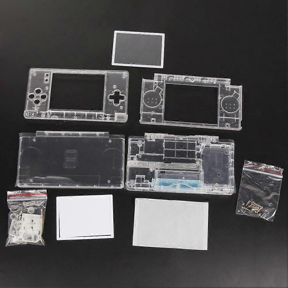 Full Replacement Controller Protective Cover Case For Nintendo DS Lite Housing Shell Screen Lens Crystal Clear