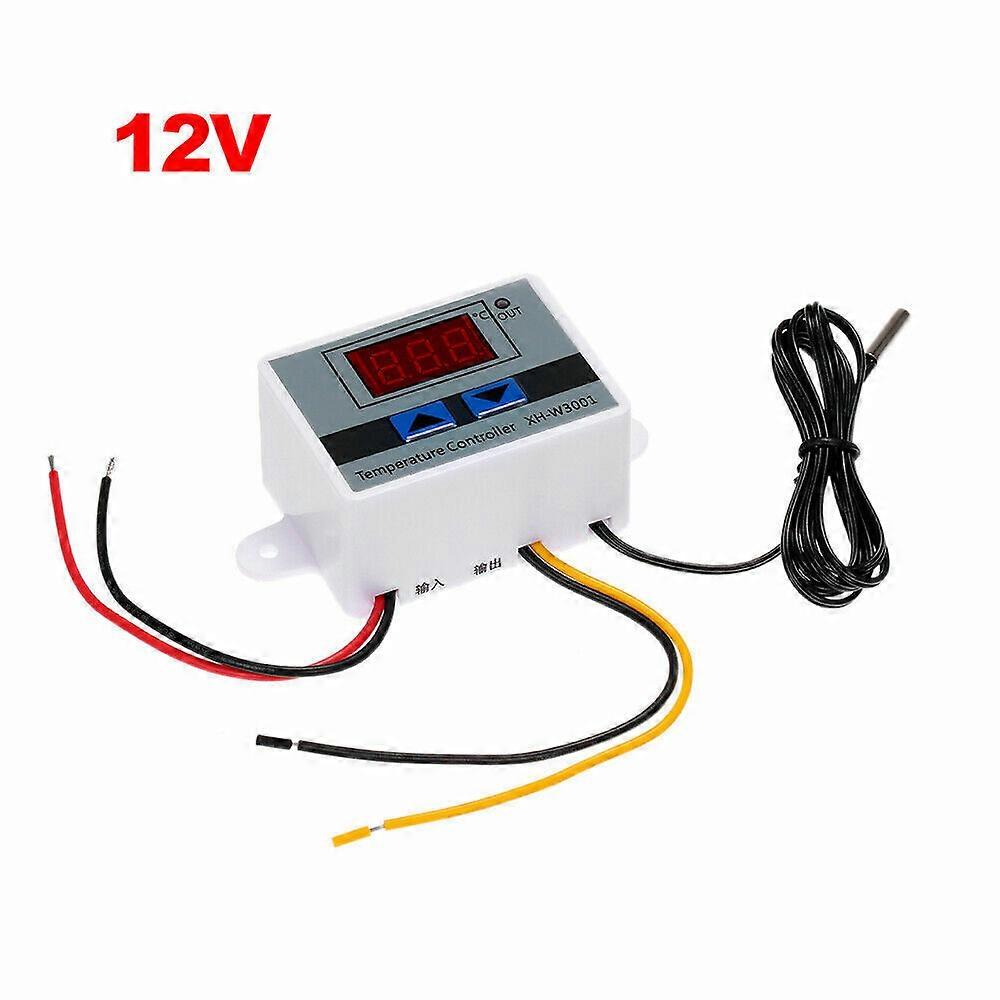 12V LCD Digital Temperature Thermostat XH-W3001 Controller Heating Cooling