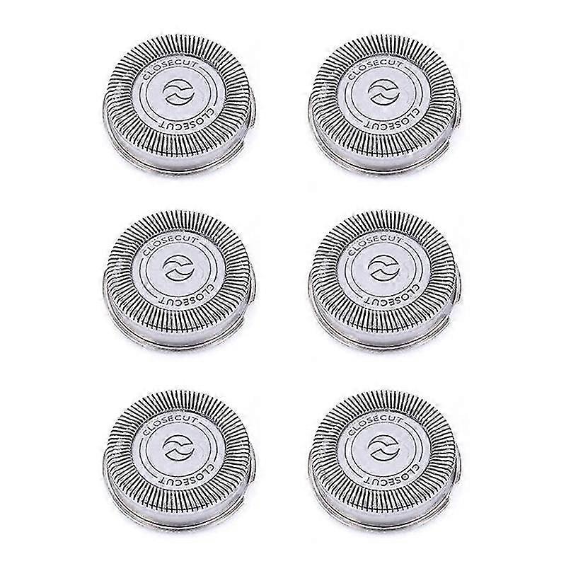 6Pack SH30 Replacement Heads for Shaver Series 3000, 2000, 1000 and S738, with Durable Sharp Blades