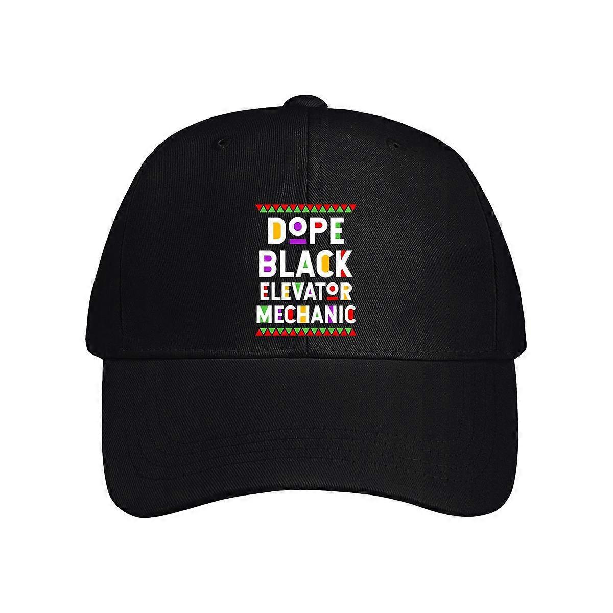 Dope Black Elevator Mechanic Baseballkappe