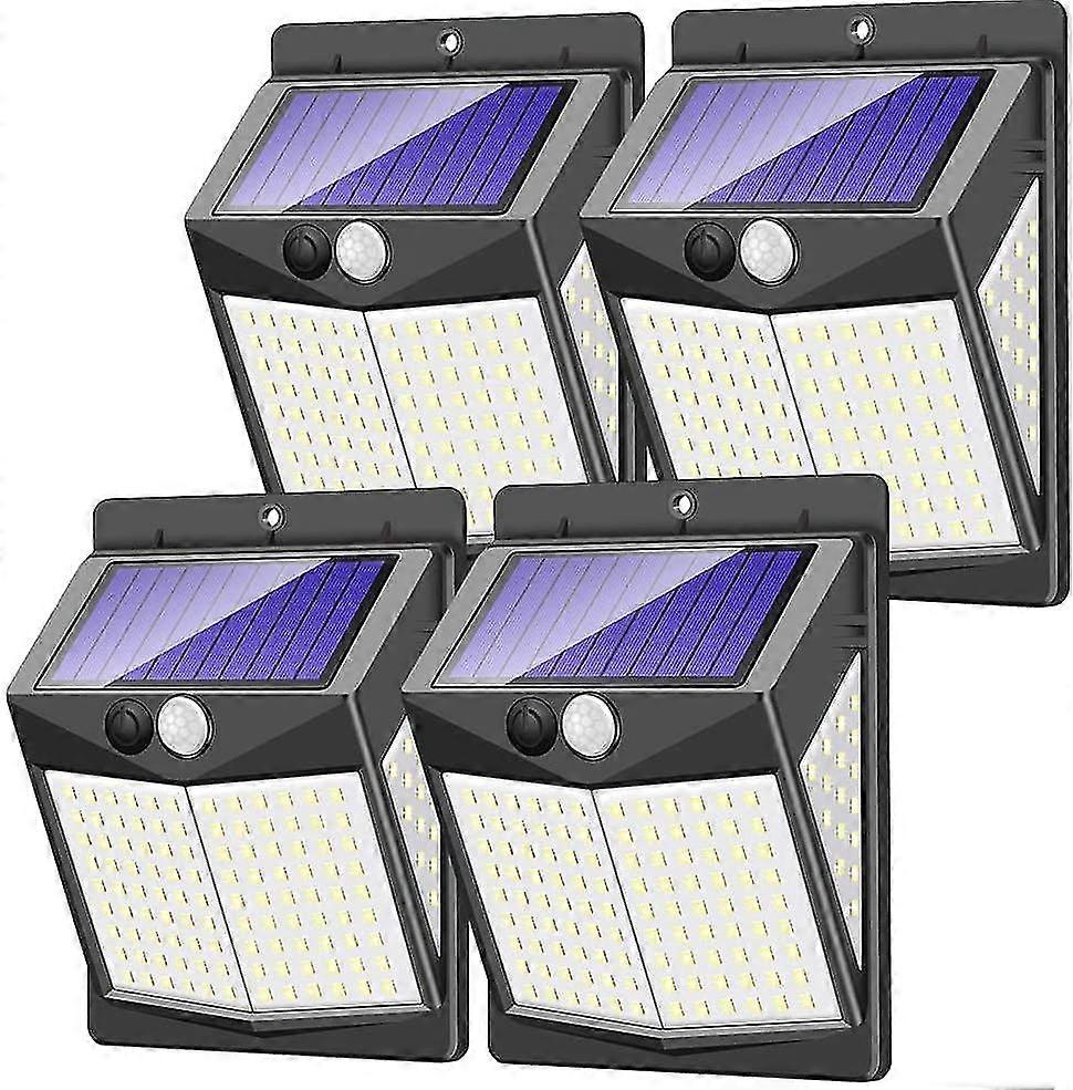 Solar Security Lights Outdoor, 140 Led Solar Motion Sensor Lights 3 Lighting