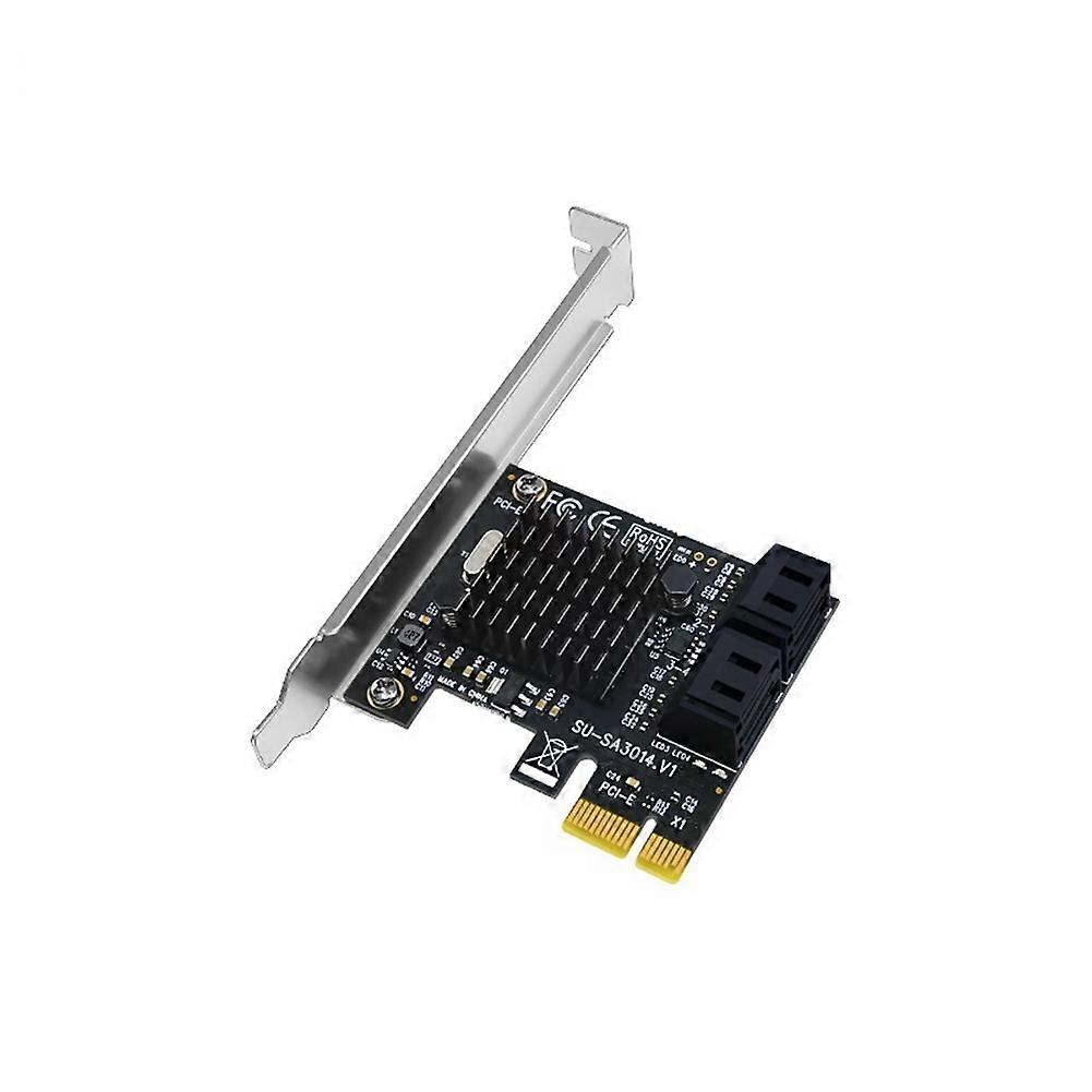 PCIE to SATA Card PCI-E Adapter PCI Express to SATA3.0 Expansion Card 4Port SATA III 6G for SSD HDD IPFS Mining