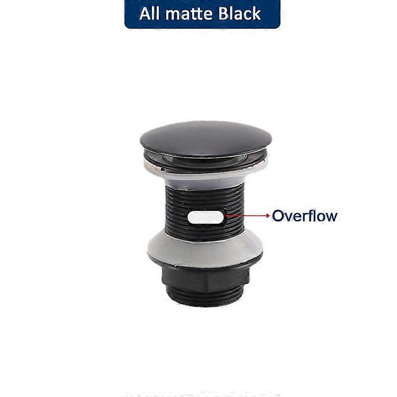 New PP Basin Drain Bathroom Sink Pop Up Push Open Waste Filter Stopper Set Black Washbasin Hose Accessory Toilte RenovationCraft Pipe Cleaners