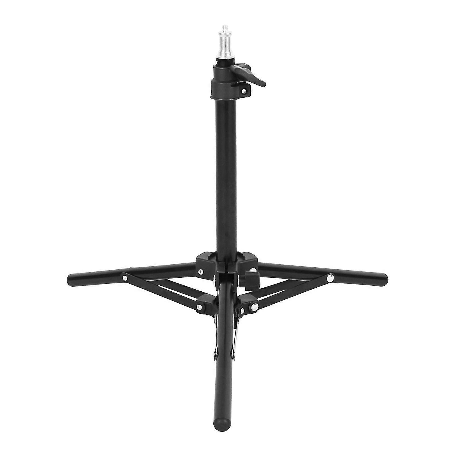 Adjustable Video Light Stand Tripod Stand 2-section 50cm Payload 1.5KG with Universal 1/4-inch Interface for Video LED Light Phone Holder Camera