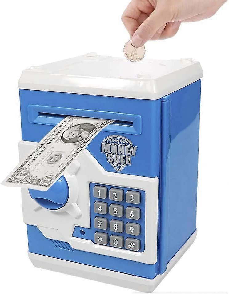 Tirelire Enfant Arregui Hucha Mail Bleue - Boîte Aux Lettres Américaine Avec Serrure Et Clés