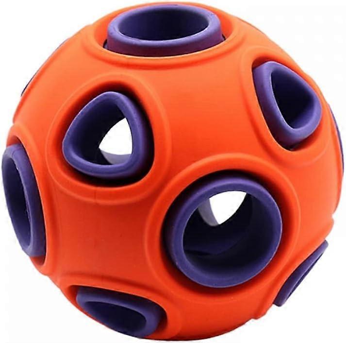 Dog Balls Toy, Rubber Bouncy Fetch Ball with Bell Sound Light for Dogs Pet Puppy