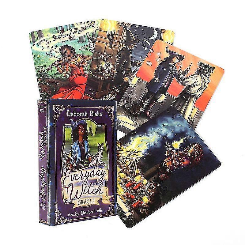 New Everyday Witch Tarot Cards:ask And Know The Mythic Fate Divination For Fortune Games Taort Deck Board Games40pcs Ts36
