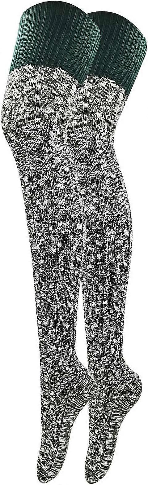 Kvinner lår høy bomull Strikket Vinter Boot Sock