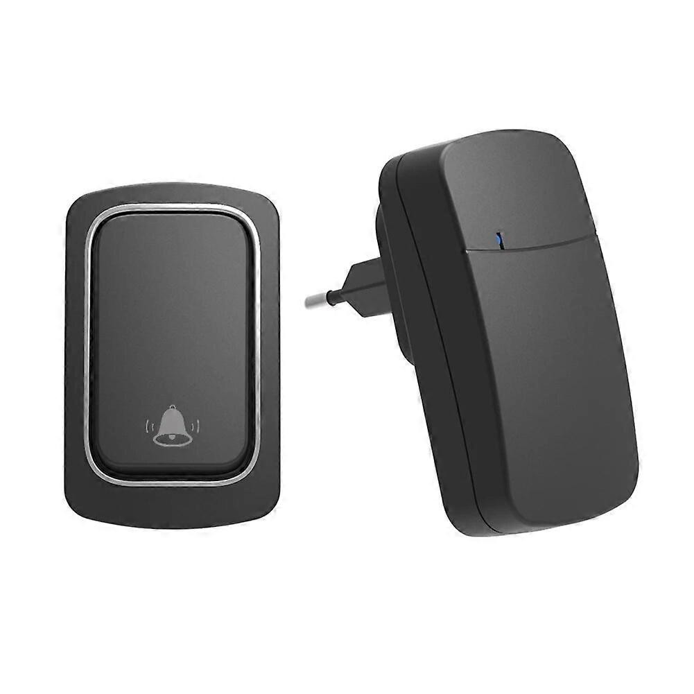 Mini Outdoor Wireless Doorbell Waterproof with 38 Melodies No Battery Required High Volume for Household Security EU/UK/US Plug