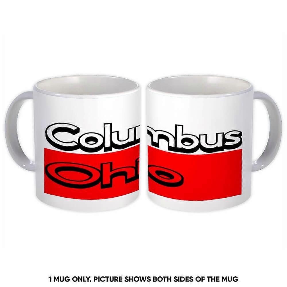 Cană cadou: Columbus Ohio Rectangle