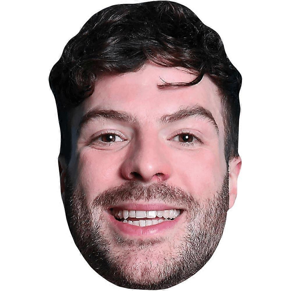 Jordan North (Smile) Celebrity Mask, Flat Card Face