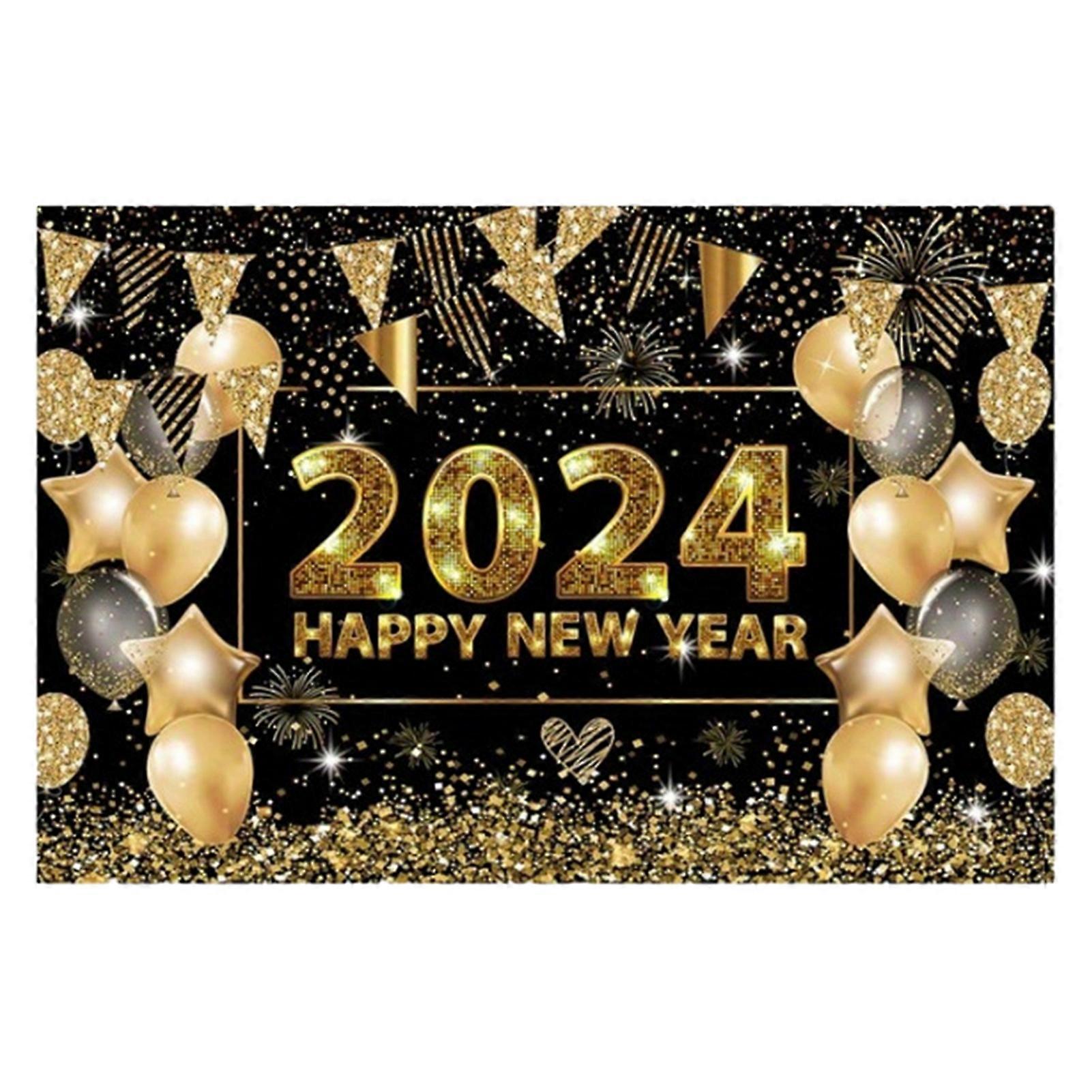 New Year Backdrop Banner Extra Large Waterproof Exquisite Pattern Vibrant Color Background Banner Photography Prop QingHai