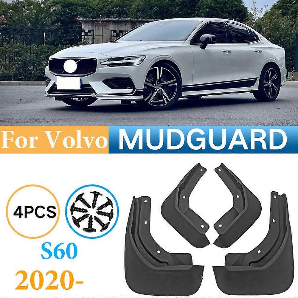 4PCS für Volvo S60 2020 2021 2022 2023 Schmutzfänger Kotflügel Anti-Spritzschutz Kotflügel Grad Vorderräder Hinterräder Auto-Styling-Zubehör
