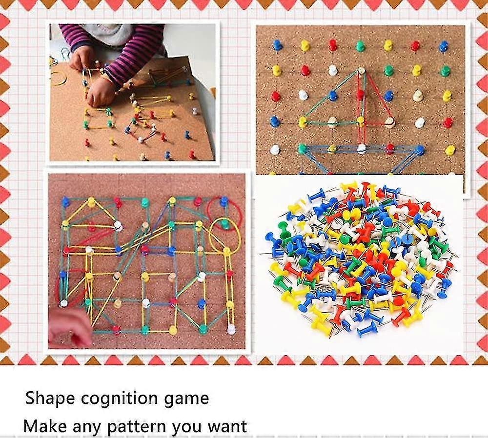 Multi-color Pushpins With Plastic Heads And Steel Dots For Pin Board Thumb Tacks (5set (400pcs))