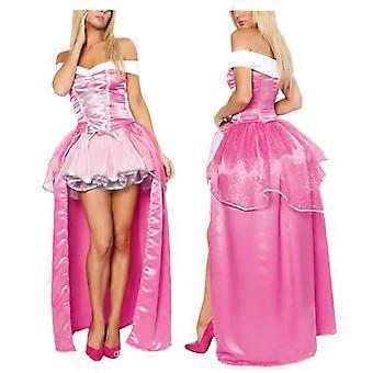strapless open back dress Little Adventures Deluxe Pink Princess Dress Up Costume