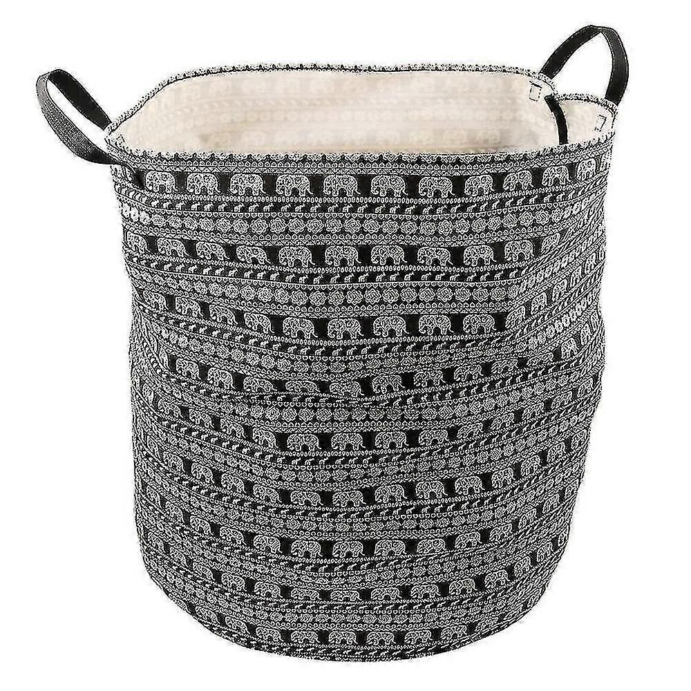 Large Sized Folding Canvas Fabric Laundry Bag Laundry Hamper Storage
