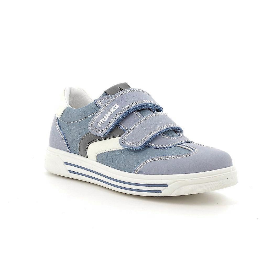 Kids Primigi Phu 18751 Blue Hook And Loop Trainer Style Shoe