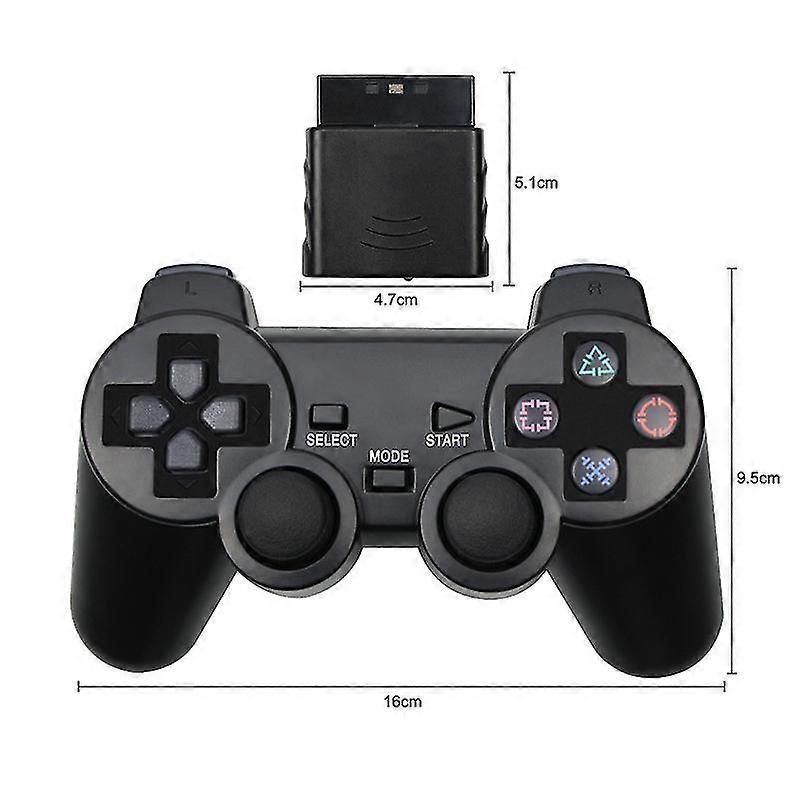 Wireless Controller Ps2, 2.4g Dual Vibration Game Controller Gamepad Remote Control