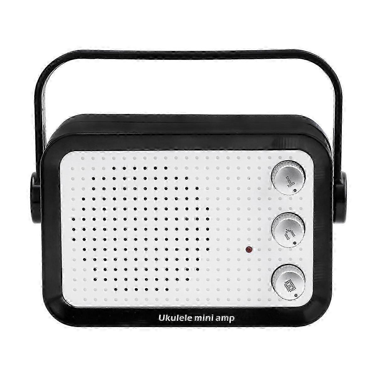 Mini Guitar Amplifier Amp Speaker 3W with 6.35mm Input 1/4 Inch Headphone Output Supports Volume T