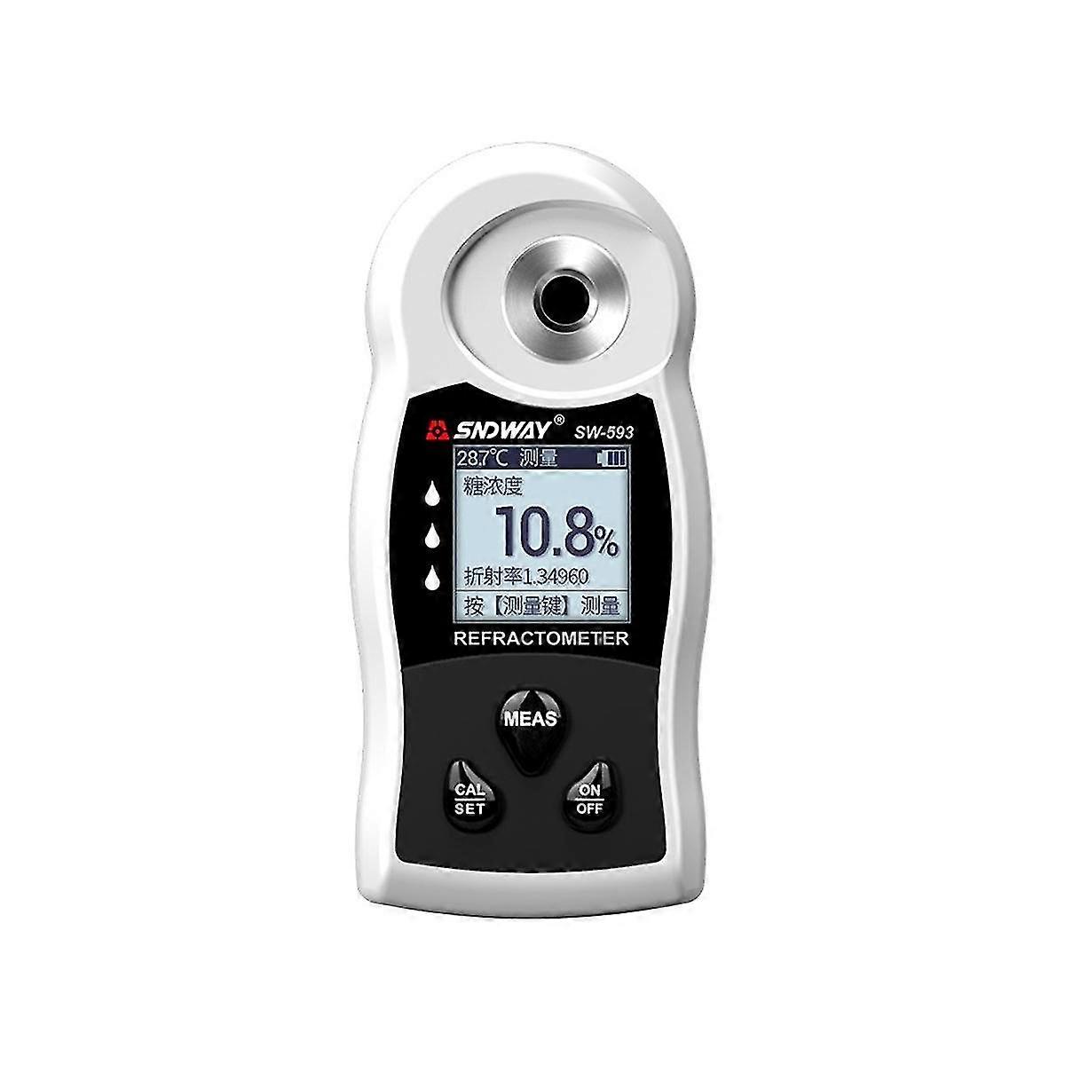 Electronic Digital Sugar Content Meter Fruit Sugar Content Tester Sweetness Measurement 0-32%Brix