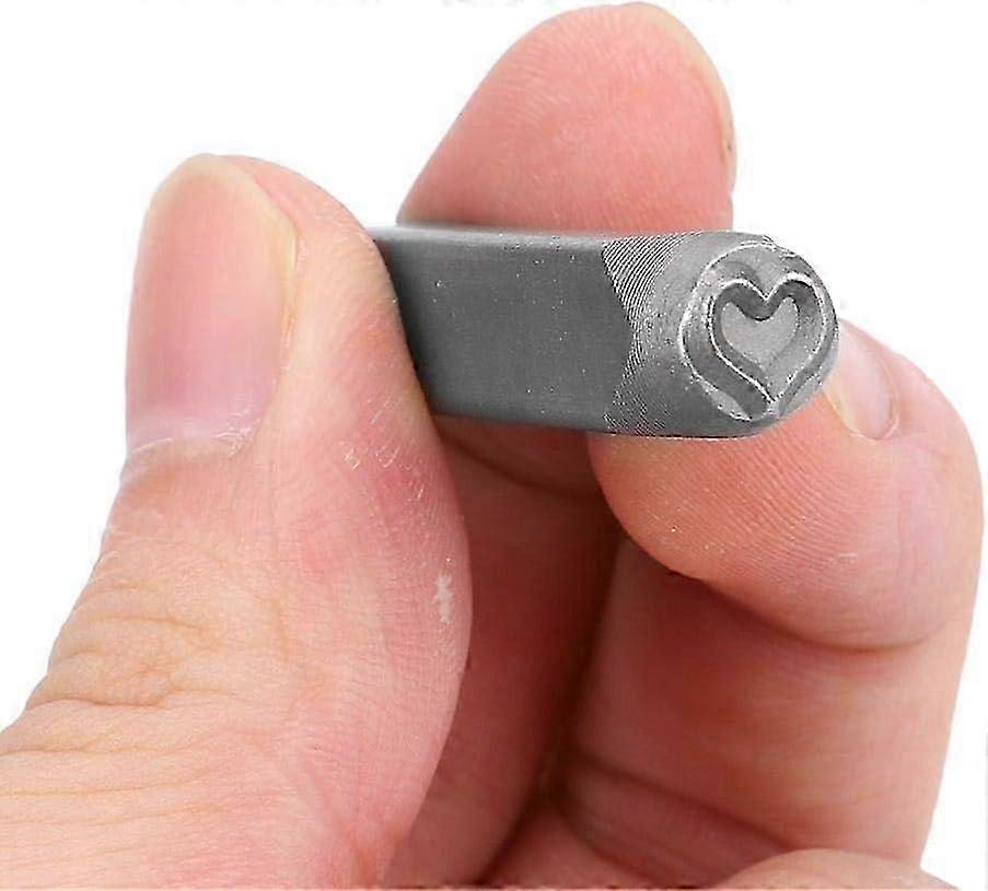 Ensemble de tampons de lettre et de chiffre en métal perforé en acier de 6 mm, kit d’estampillage d’identification de l’alphabet