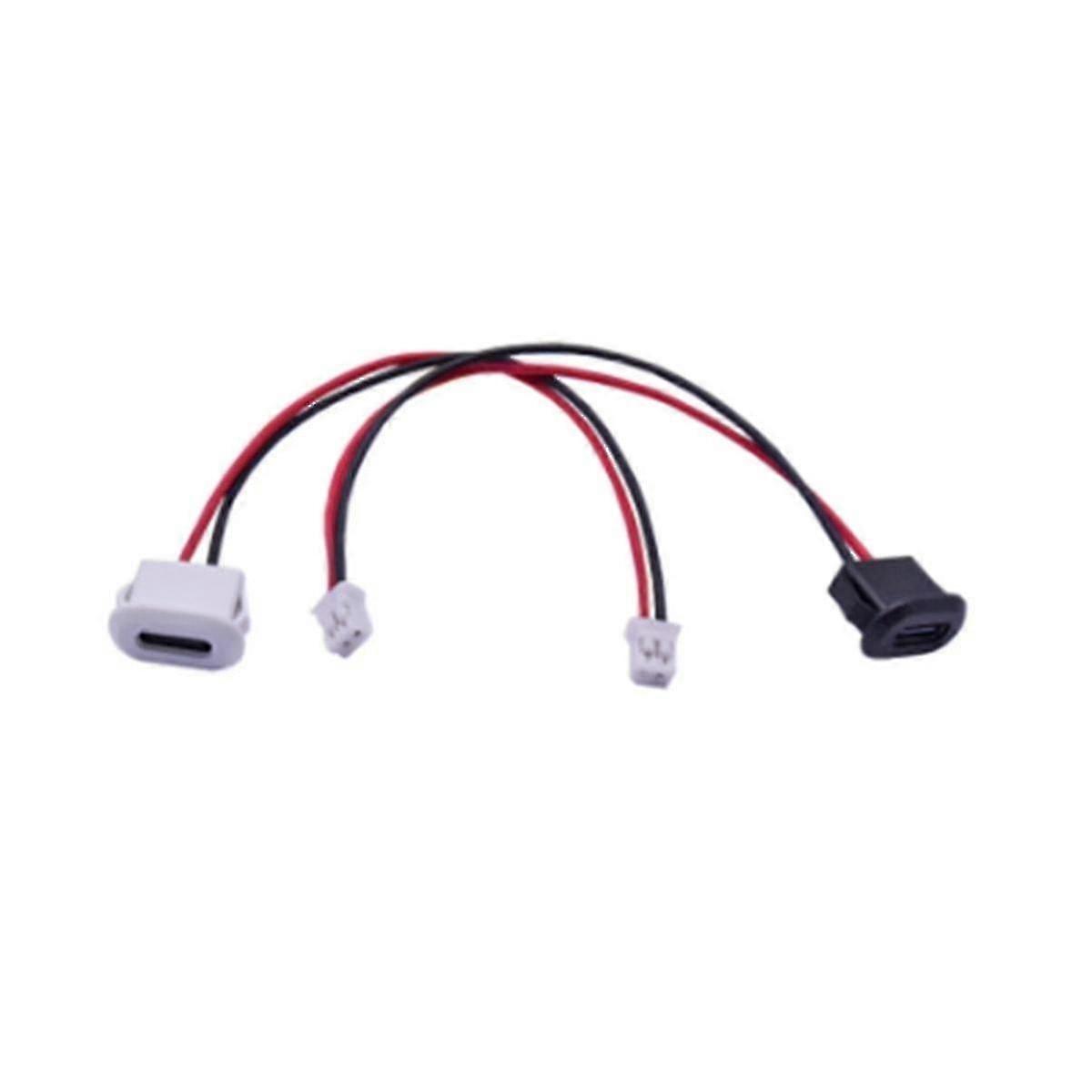 10pcs Usb Type C Connector Jack Female Type-c With Card Buckle High Current Fast Charging Jack Port